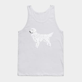 I Love my English Cream Golden Retriever Tank Top